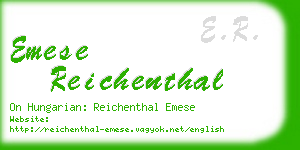 emese reichenthal business card